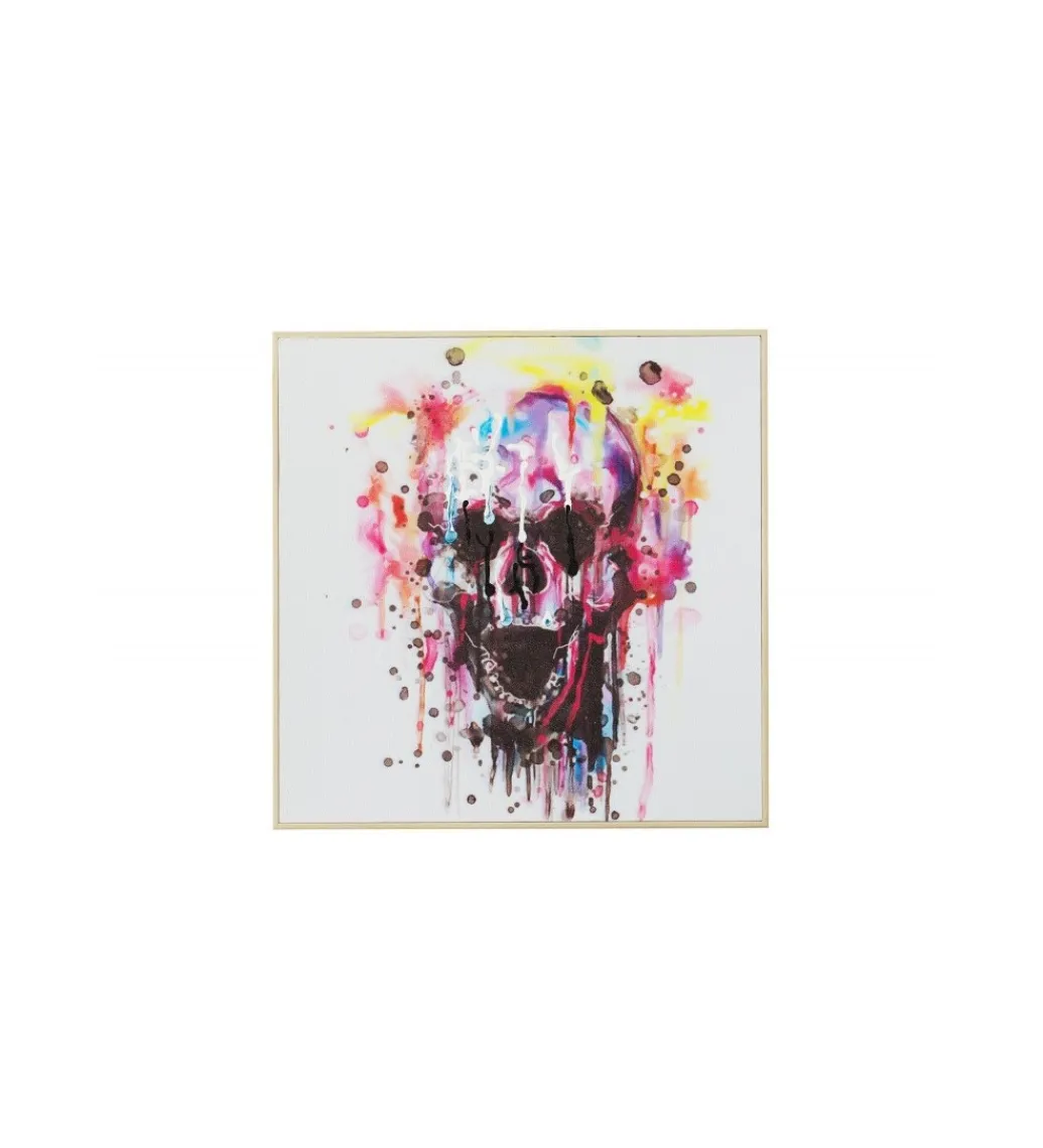 Obraz olejny Czaszka 50 cm x 50 cm*Invicta Interior Discount