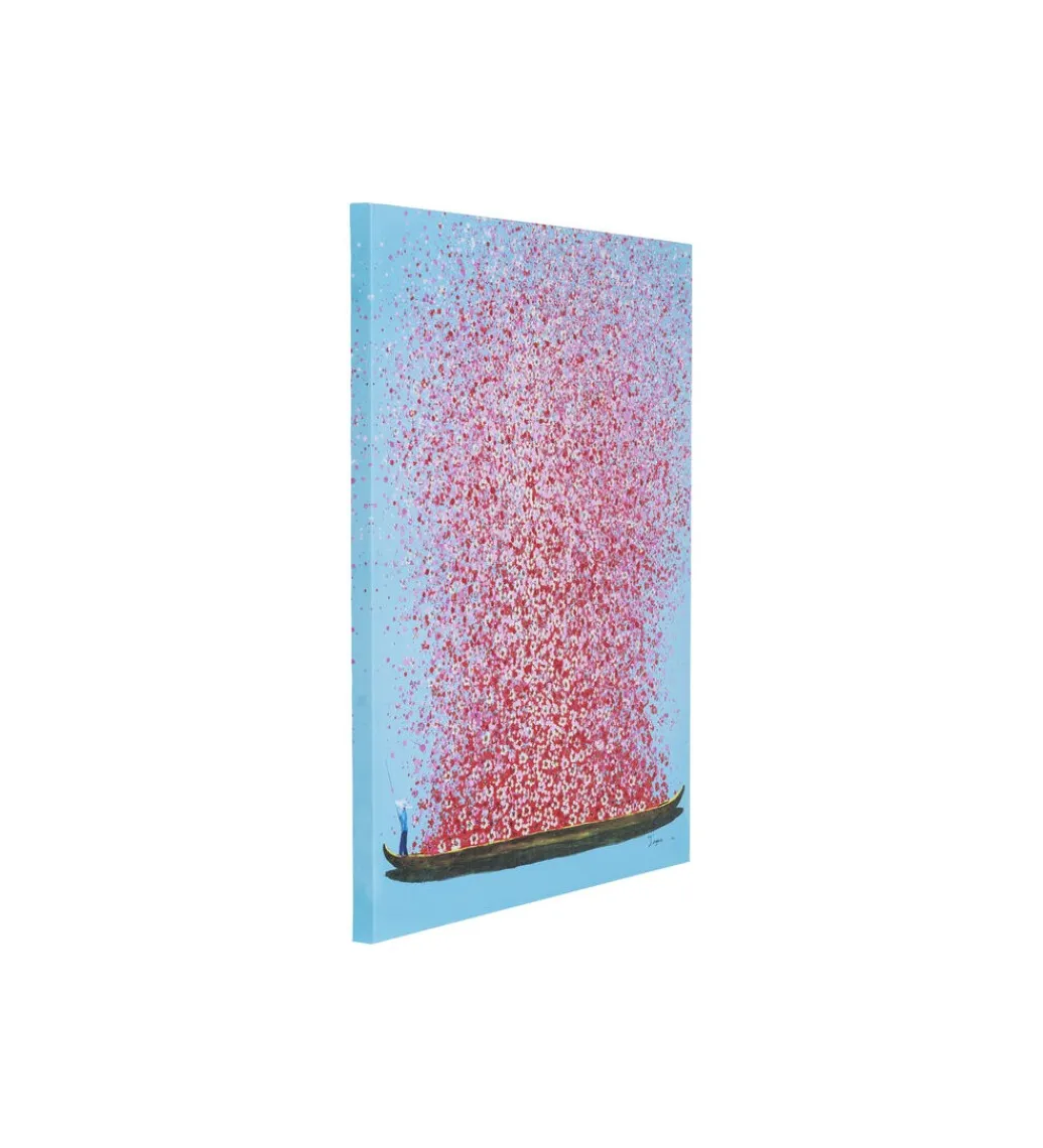 Obraz Touched Flower Boat 80 cm x 100 cm różowy*KDesign Sale