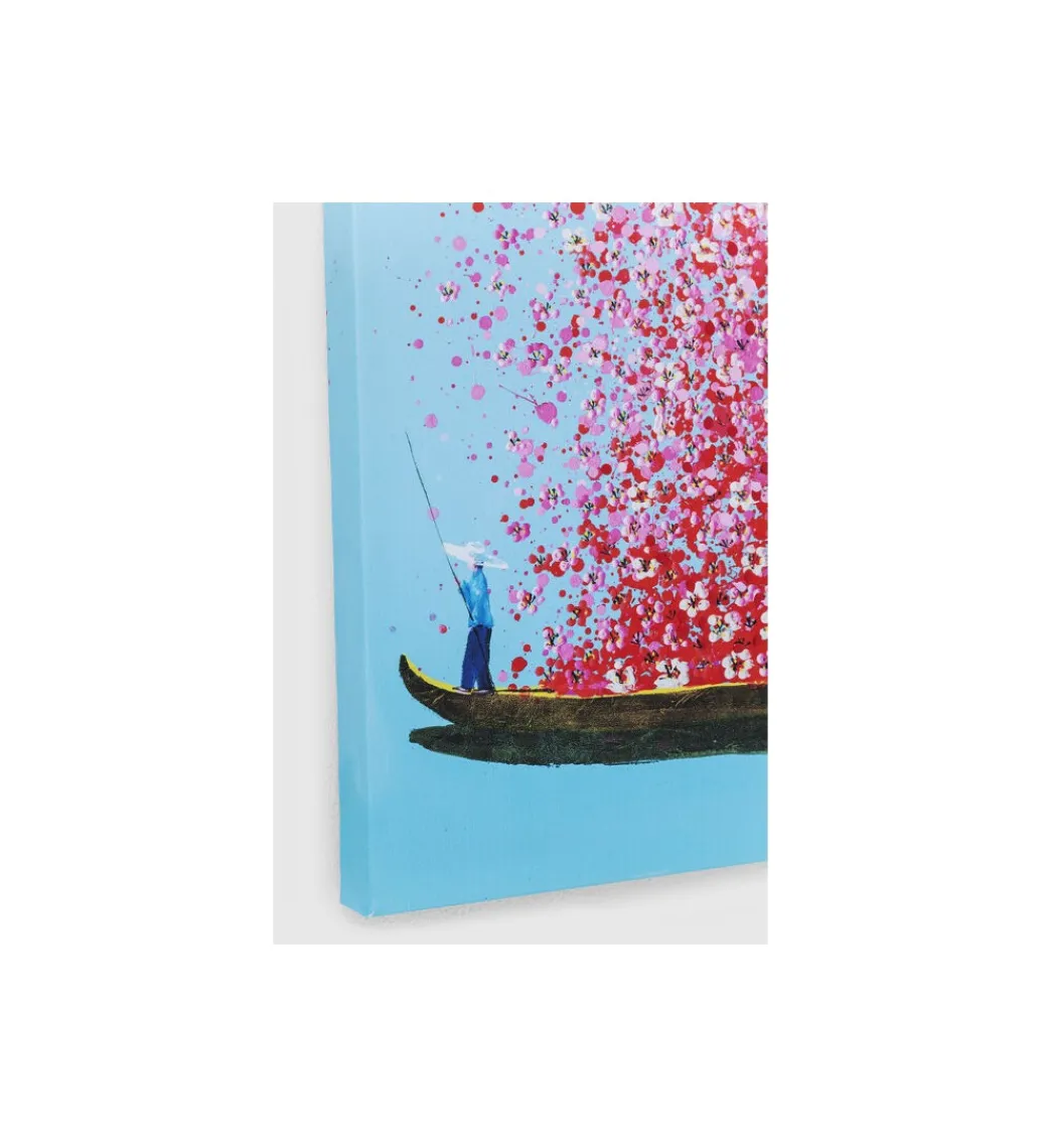 Obraz Touched Flower Boat 80 cm x 100 cm różowy*KDesign Sale