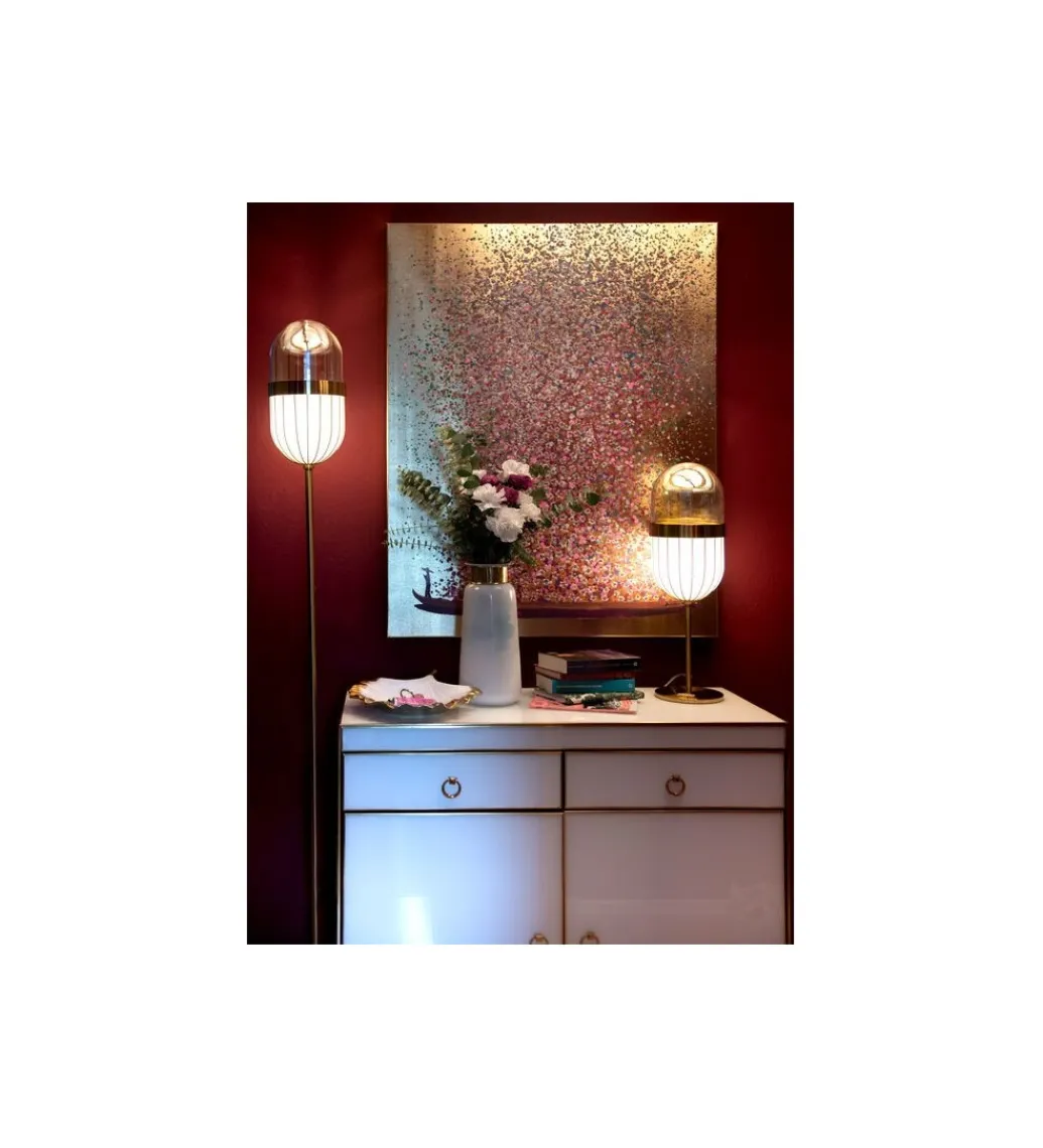 Obraz Touched Flower Boat Gold Pink 80 cm x 100 cm*KDesign Clearance