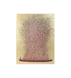 Obraz Touched Flower Boat Gold Pink 80 cm x 100 cm*KDesign Clearance