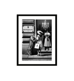 Obraz WINDOW SHOPPING 80 x 120 cm czarno-biały*KDesign Hot