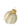 Ozdoba  Bauble 23 cm biało złota*J-Line Hot
