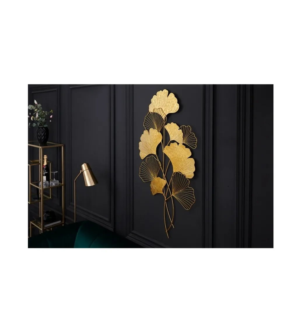 Ozdoba ścienna GINKGO 58 cm złota*Invicta Interior Best