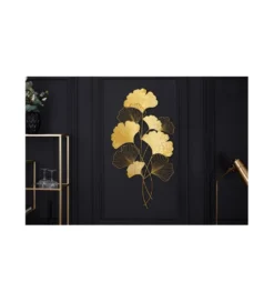 Ozdoba ścienna GINKGO 58 cm złota*Invicta Interior Best