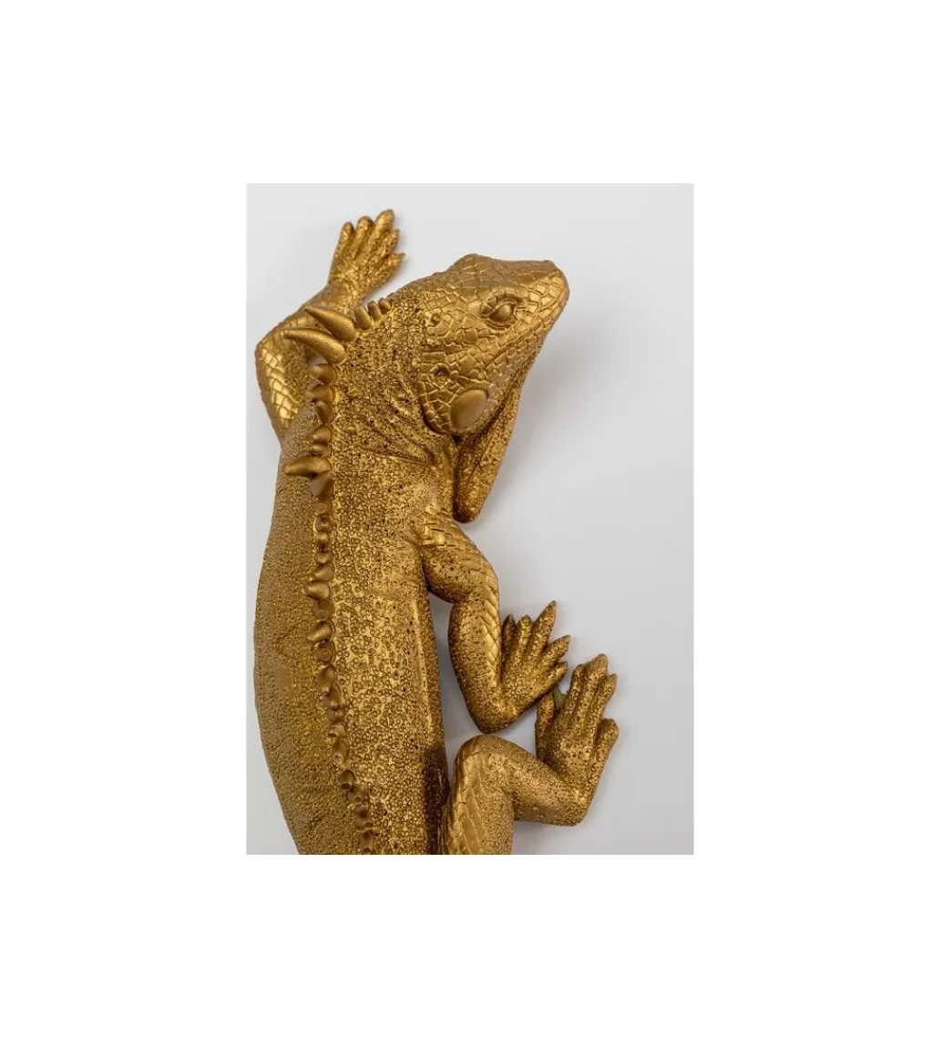 Ozdoba ścienna LIZARD 31 x 11 cm złota*KDesign
