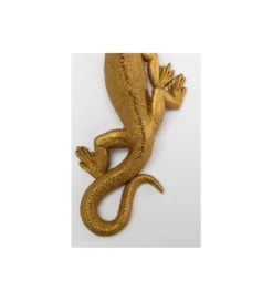 Ozdoba ścienna LIZARD 31 x 11 cm złota*KDesign