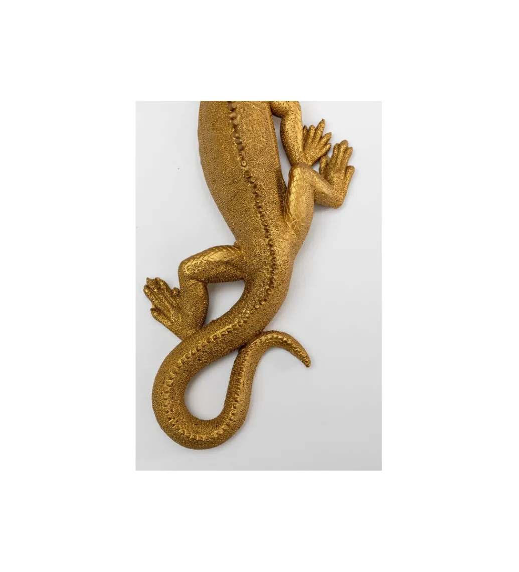 Ozdoba ścienna LIZARD 31 x 11 cm złota*KDesign