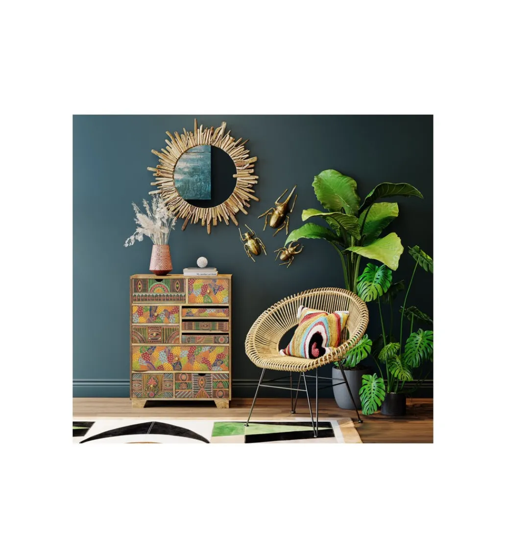 Ozdoba ścienna LONGICORN BEETLE złota*KDesign Online