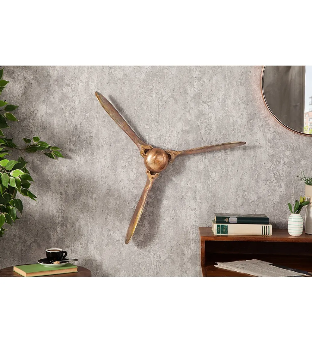 Ozdoba Ścienna Mystic Screw III 90 Cm Miedziana*Invicta Interior Sale