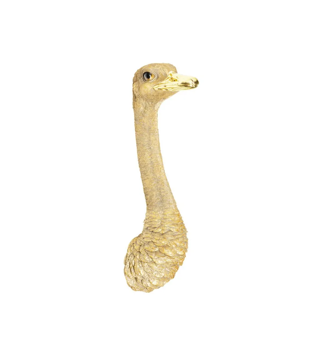 Ozdoba ścienna OSTRICH 18 x 71 cm złota*KDesign Hot
