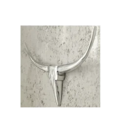 Ozdoba ścienna rogi Bull 75 cm srebrne*Invicta Interior Clearance