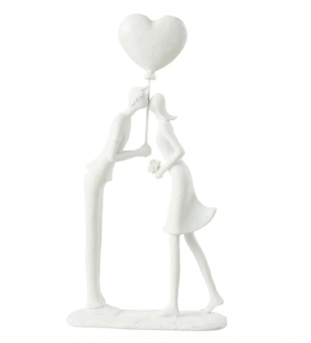 Ozdoba Kiss Heart Balloon biała*J-Line New