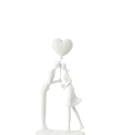 Ozdoba Kiss Heart Balloon biała*J-Line New