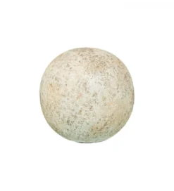 Ozdoba RUSTIC 10 cm ceramiczna kula biała*Exclusivas Best