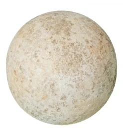 Ozdoba RUSTIC 10 cm ceramiczna kula biała*Exclusivas Best