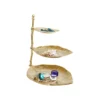 Patera Leaf 32 cm złota*KDesign