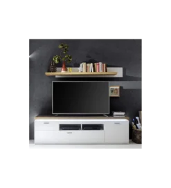 Półka ścienna CALI 175 cm w kolorze dębowym*MCA Discount