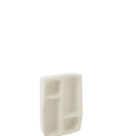 Półka ścienna FLINT 45 cm papier-mache biała*J-Line Outlet