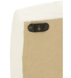 Półka ścienna FLINT 45 cm papier-mache biała*J-Line Outlet