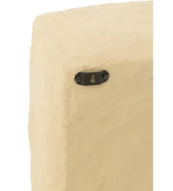 Półka ścienna FLINT 80 cm papier-mache naturalna*J-Line New