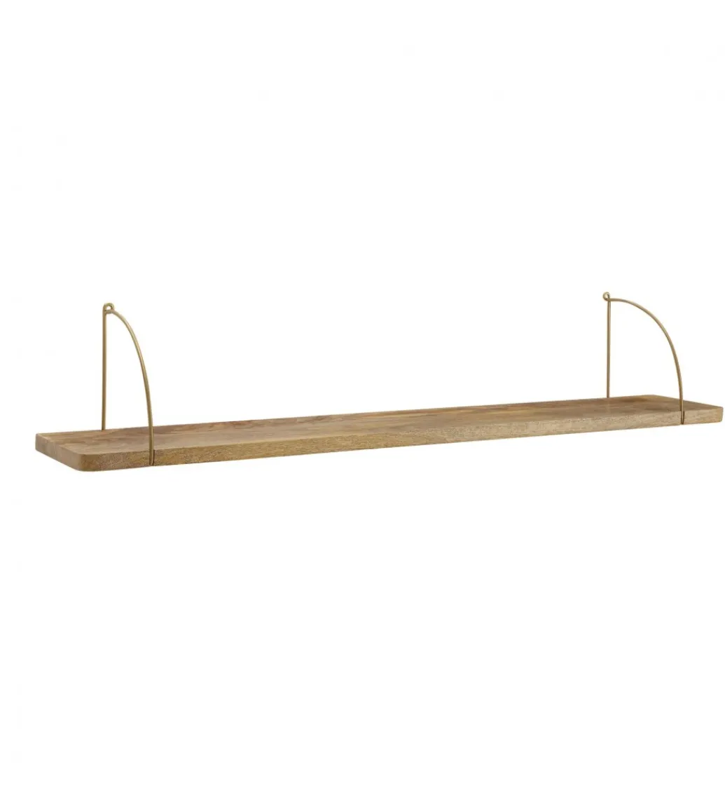 Półka ścienna FREJA 120 cm drewno mango*WOHNLING, GERMANY New