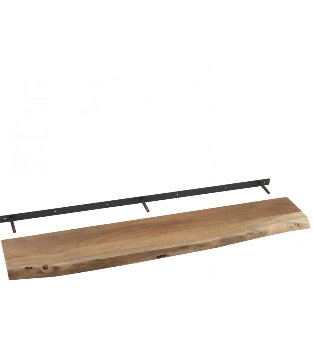 Półka ścienna GERARD 115 cm drewno akacja*J-Line Clearance