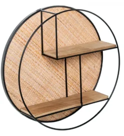 Półka ścienna LUNAV 50 cm wiklina*Exclusivas Sale