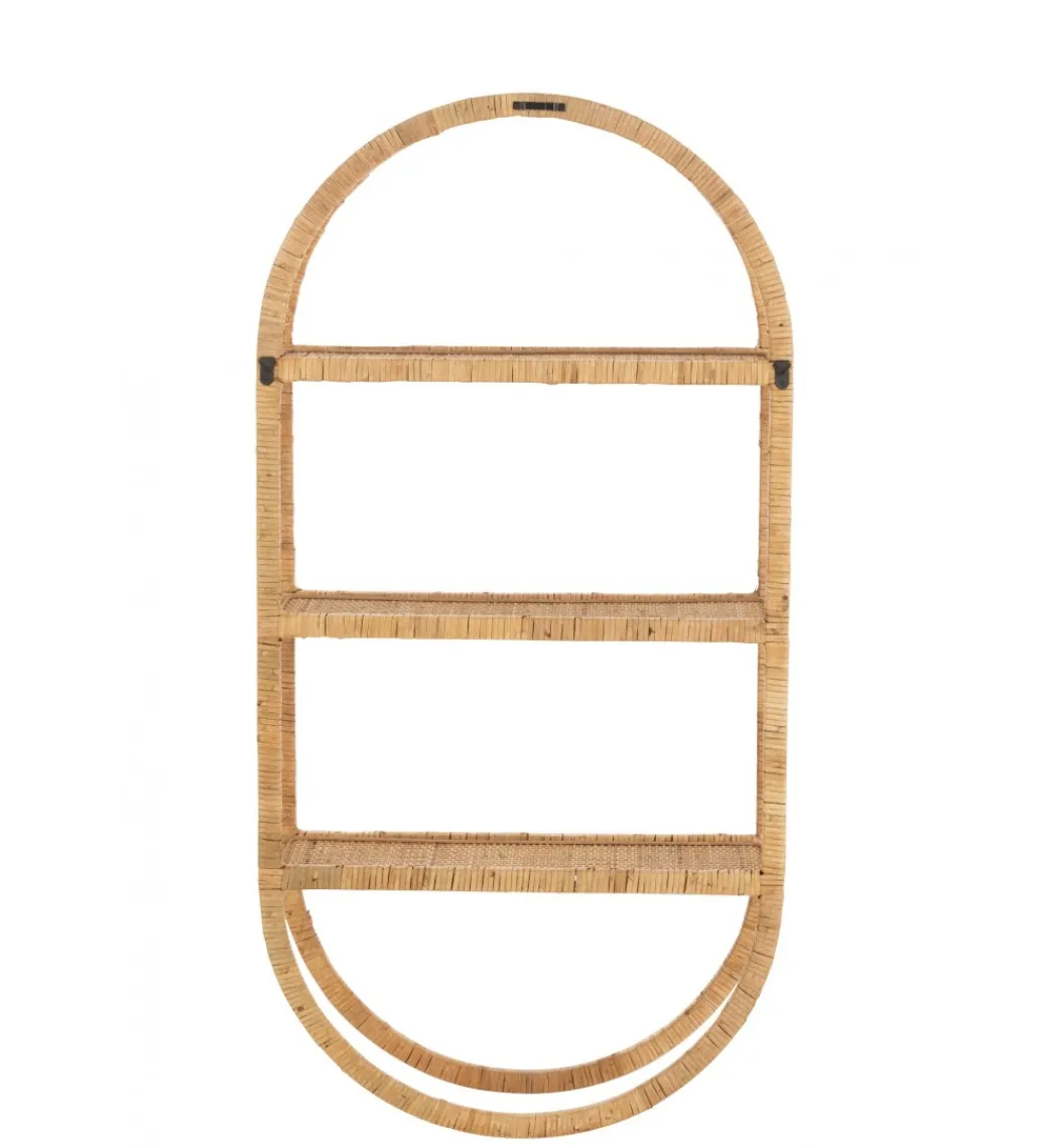 Półka ścienna Plank 56 cm rattan*J-Line Sale