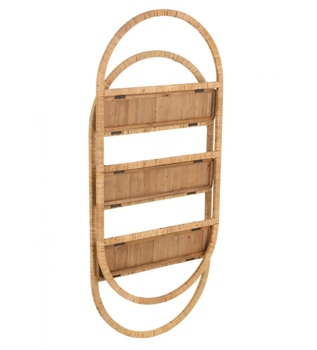 Półka ścienna Plank 56 cm rattan*J-Line Sale