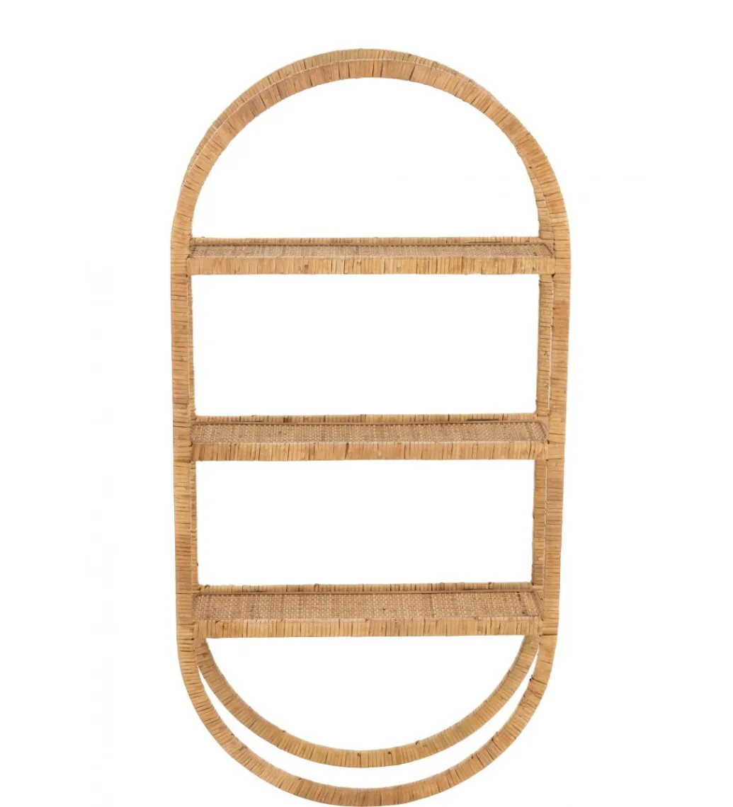 Półka ścienna Plank 56 cm rattan*J-Line Sale