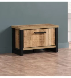 Półka do przedpokoju ENNA 73 cm w optyce drewna mango*MCA Sale