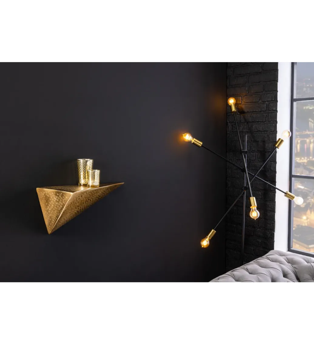 Półka PYRAMID 40 cm złota*Invicta Interior - przedsprzedaż Clearance