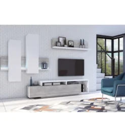 Półka wisząca BOTA 150 cm w optyce betonu*Helvetia New