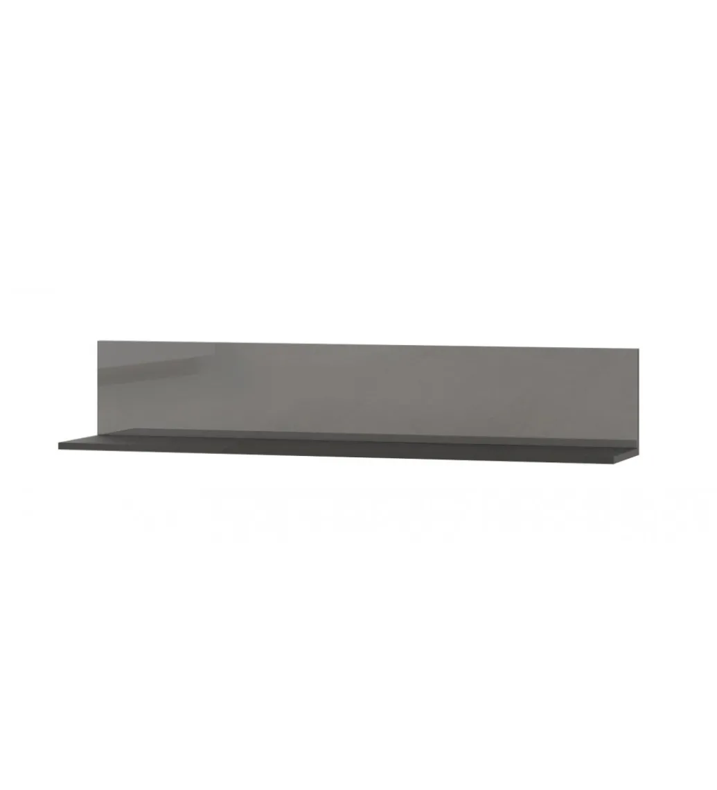 Półka wisząca HELIO 120 cm szaro czarna*Helvetia New