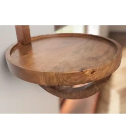 Półka wisząca LOTAR 30 cm drewno mango brąz*WOHNLING, GERMANY Best