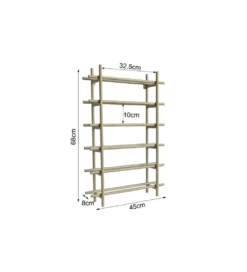 Półka wisząca na wino CAPE 45 x 68 cm beżowa*KDesign Online