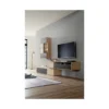 Półka wisząca VALENCIA 94 cm antracytowo naturalna*MCA Sale