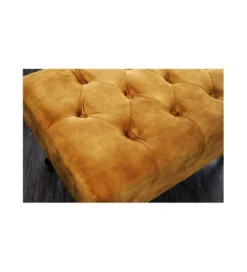 Podnóżek BRIGIDA Chesterfield musztardowy*Invicta Interior Outlet