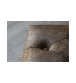 Podnóżek Chesterfield antyczny brąz*Invicta Interior