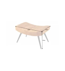 Podnóżek RAMIRO scandinavia ciemna musztarda*Invicta Interior Discount