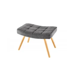 Podnóżek RAMIRO Scandinavia 60 cm szary*Invicta Interior - przedsprzedaż New
