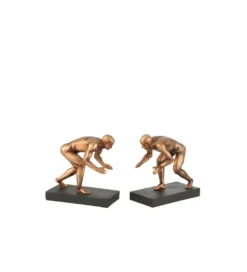 Podpora na książki Sportsman set 2 brązowy*J-Line Sale