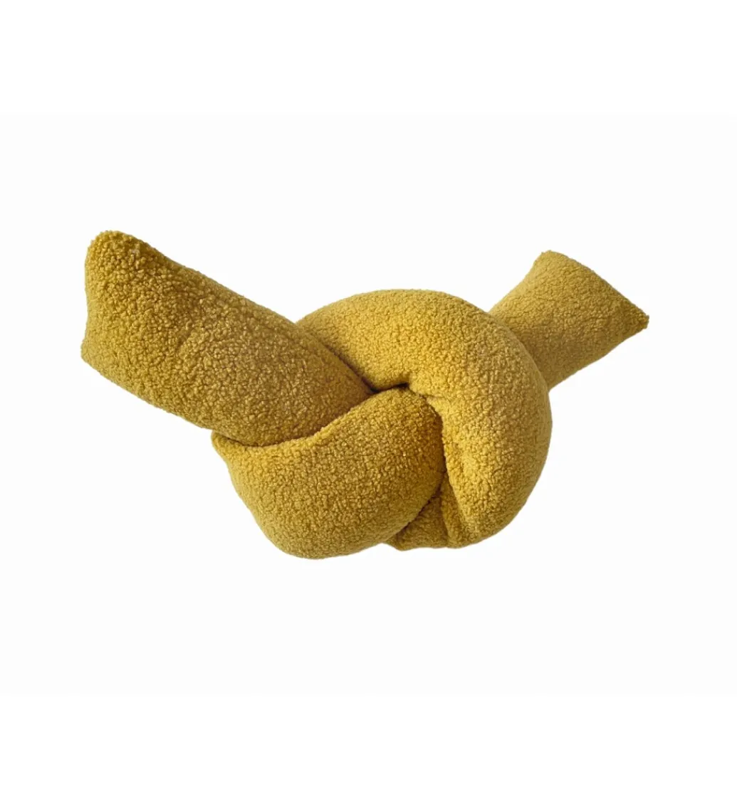 Poduszka węzeł OYI 30 cm X cm 55 cm żółta*Imeri New