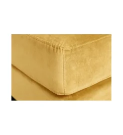 Pufa CANIS Velvet 80 cm musztardowo - źółta*Invicta Interior