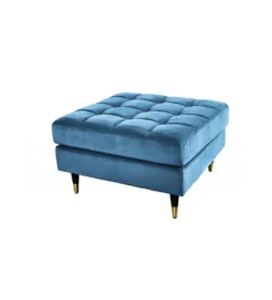 Pufa CANIS Velvet 80 cm niebieska*Invicta Interior Best