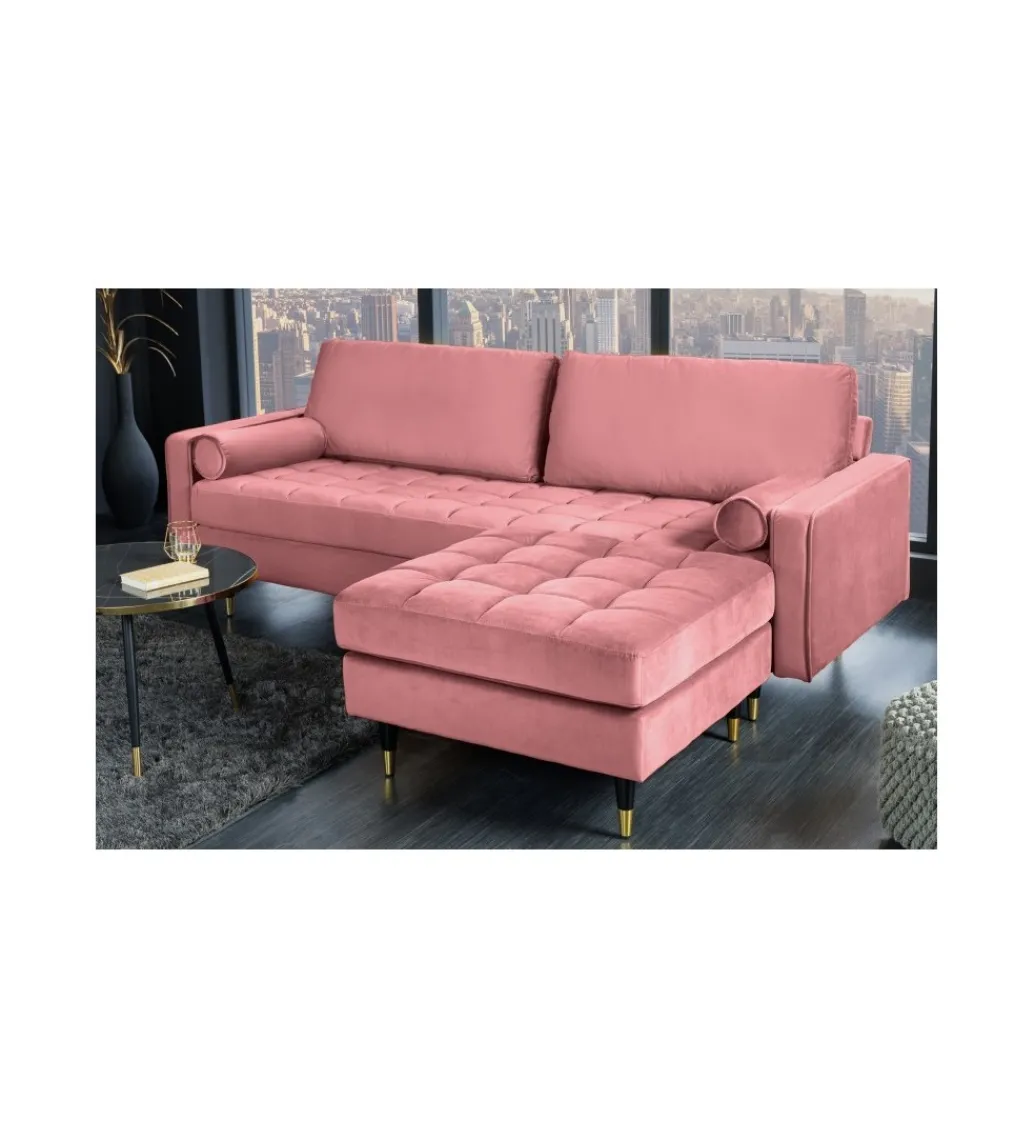 Pufa CANIS Velvet 80 cm różowy*Invicta Interior Hot