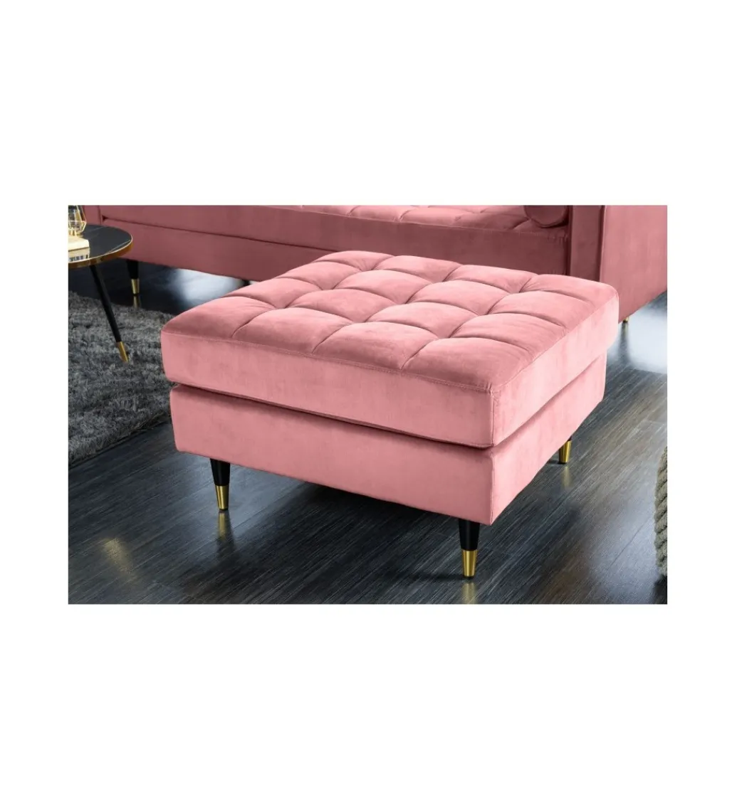 Pufa CANIS Velvet 80 cm różowy*Invicta Interior Hot