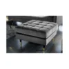 Pufa CANIS Velvet 80 cm szara*Invicta Interior Outlet