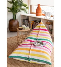 Pufa COCOON STRIPES 150 cm wielokolorowa*J-Line